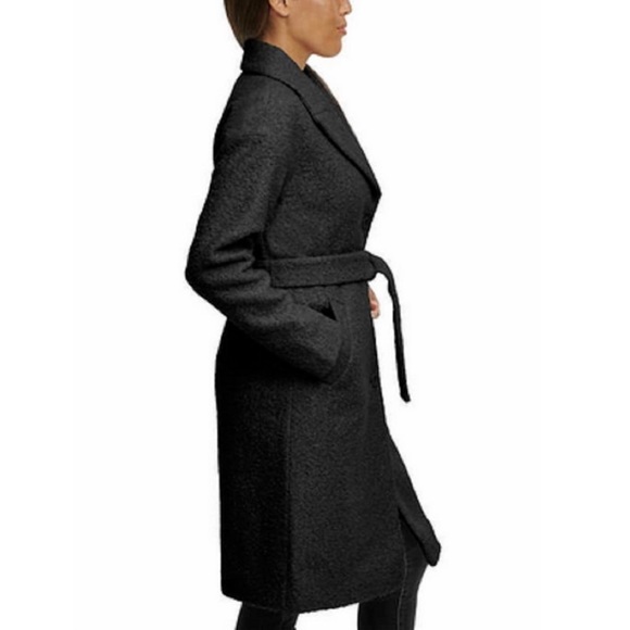 *NEW* Kenneth Cole Boucle Wrap Trench Coat - Picture 4 of 16